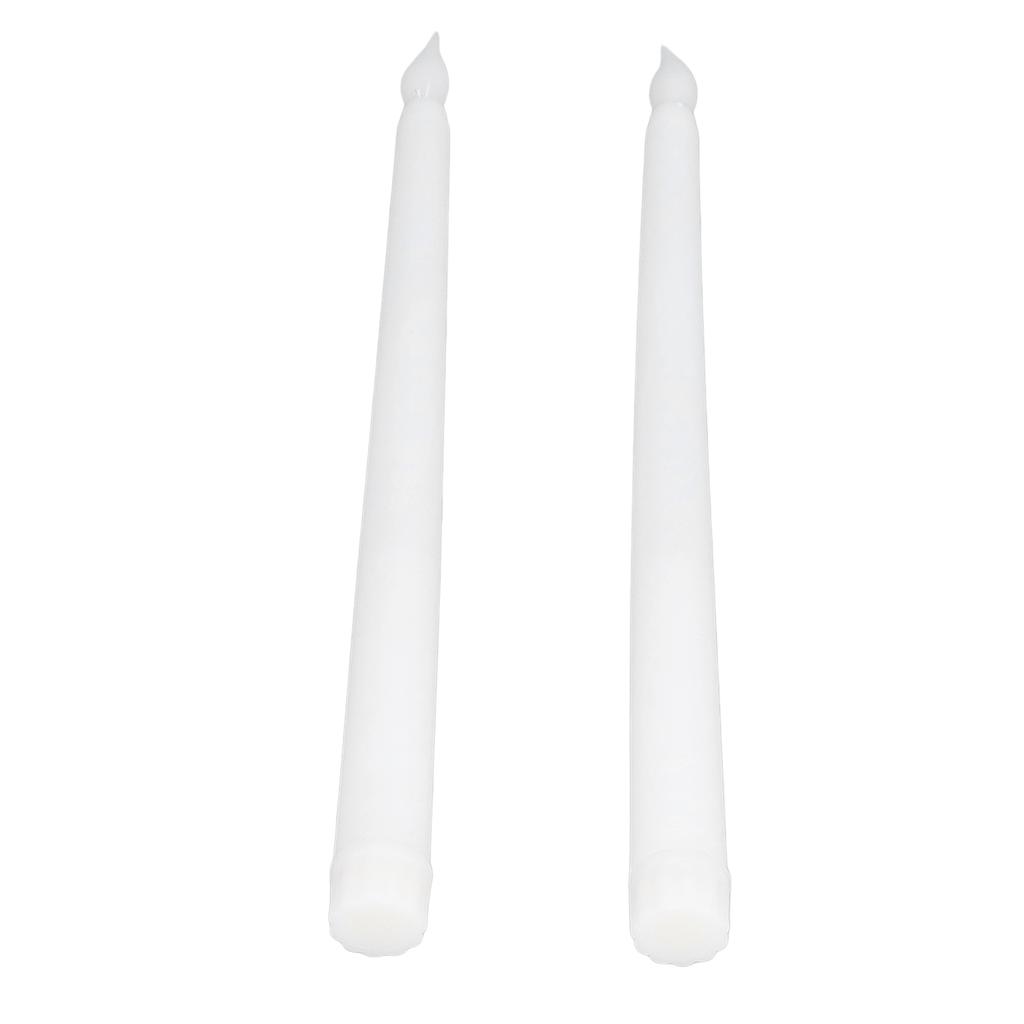 2pcs LED Taper Candles Battery Powered Flameless LED Candle Sticks for Festival Wedding Birthday Party