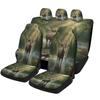 Moose In Forest Stream Themed Car Seat Cover Set - High-Quality Polyester, Universal Fit For Most Cars, Machine Washable, Includ