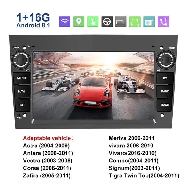 2 Din Android 8.1 Πλοήγηση GPS Ραδιόφωνο αυτοκινήτου Συσκευή αναπαραγωγής πολυμέσων GPS+WIFI+DAB+OBD2 Autoradio για Opel