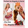 ADOME Lingerie for Women Sexy Schoolgirl Costume 0utfit Lingerie Set | Student Cosplay Roleplay, School Girl Outfit with Tie Top & Mini Pleated