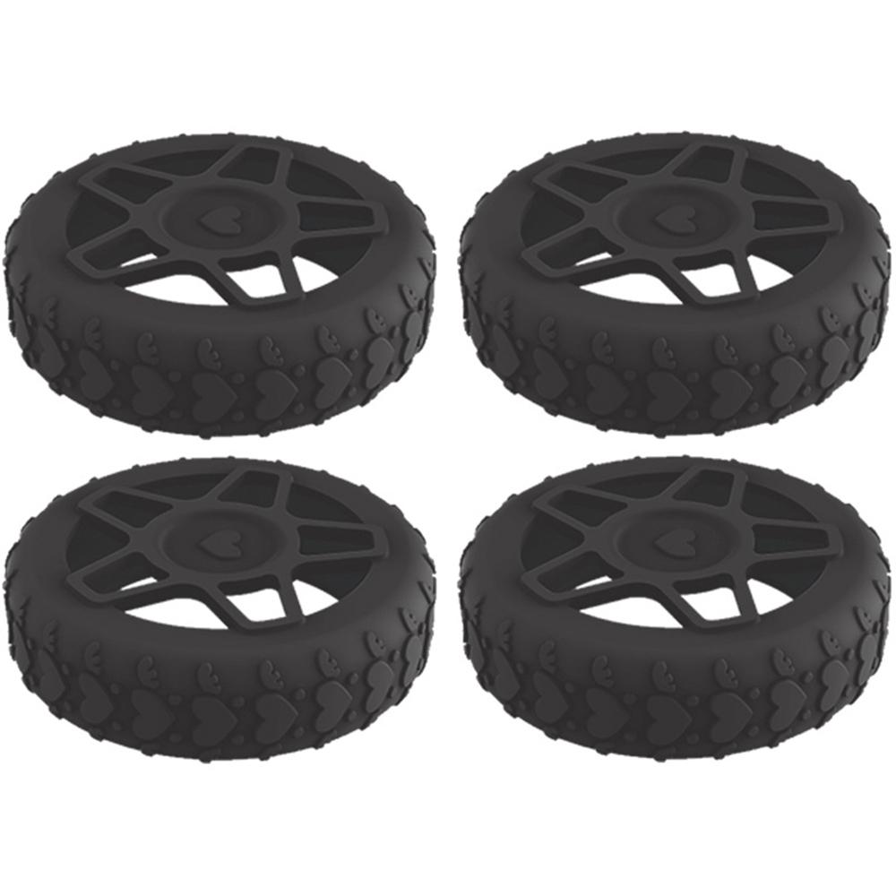 4PCS Premium Silicone Luggage Wheels Protector Covers Silent Shock-Proof Suitcase Wheels Cover Durable Trolley Box Casters Cover