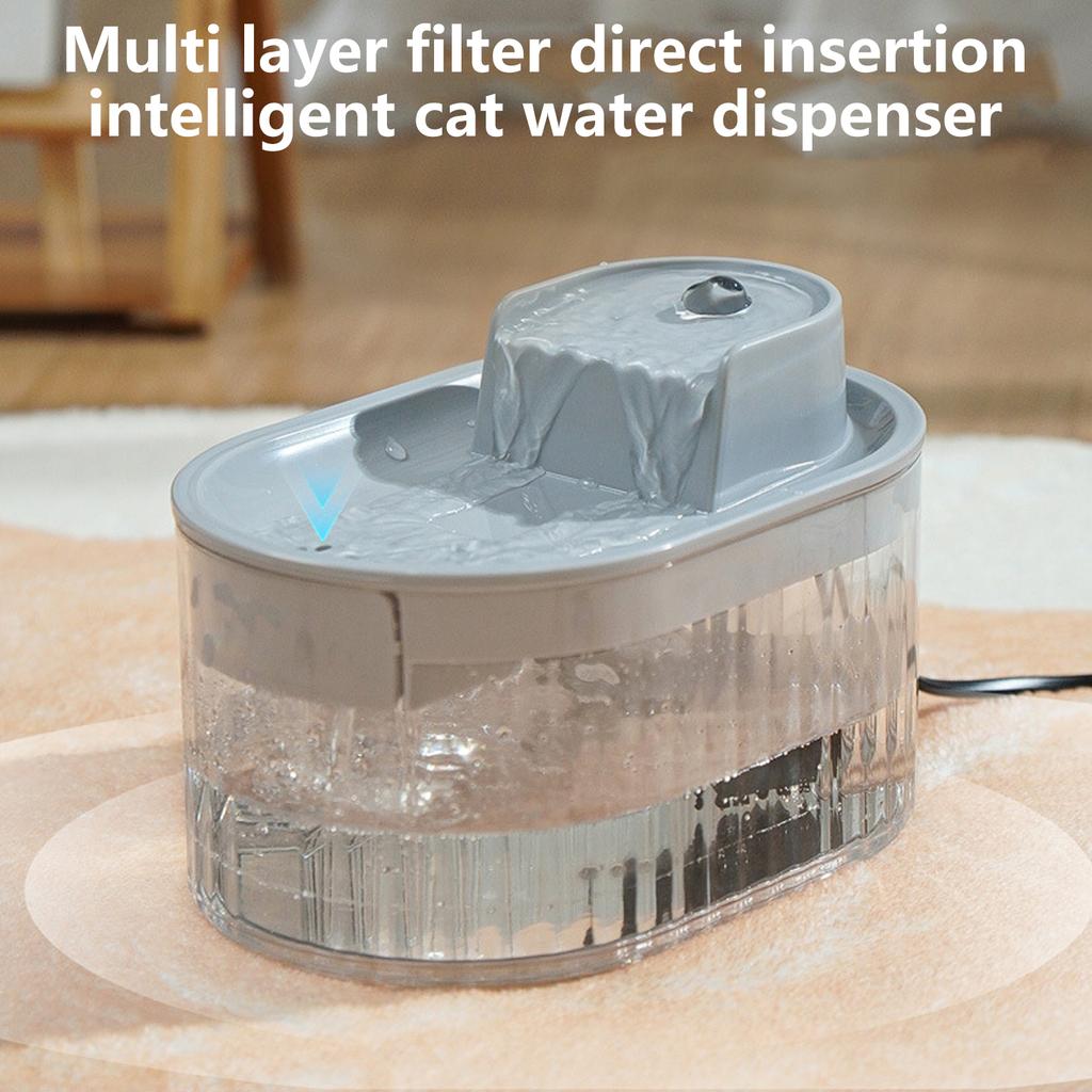 Cats Water Dispenser Mute Working Automatic Pet Fountain Dogs Waterer for Indoor Pet Easy to Clean Healthy Drinking