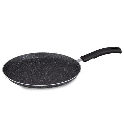 Dosa Tawa aus Aluminium mit Antihaftbeschichtung | Granitoberfläche | Induktionsboden | PFOA-frei | Hochtemperaturbeständige Außenbeschichtung | 25 cm | Grau