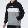 PUMA Sweatshirts Men's Black White Gray Multicolor Hooded Moderate Regular 587155-01