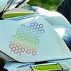 Honeycomb Motorcycle Stickers Waterproof Car Bumper Sticker Decals Helmet Stickers Motorcycle Decals Bumper Decoration Stickers