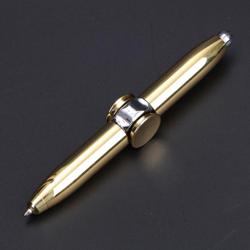 Creative Metal Spinner Pen: Multifunctional Luminous Ballpoint and Decompression Tool