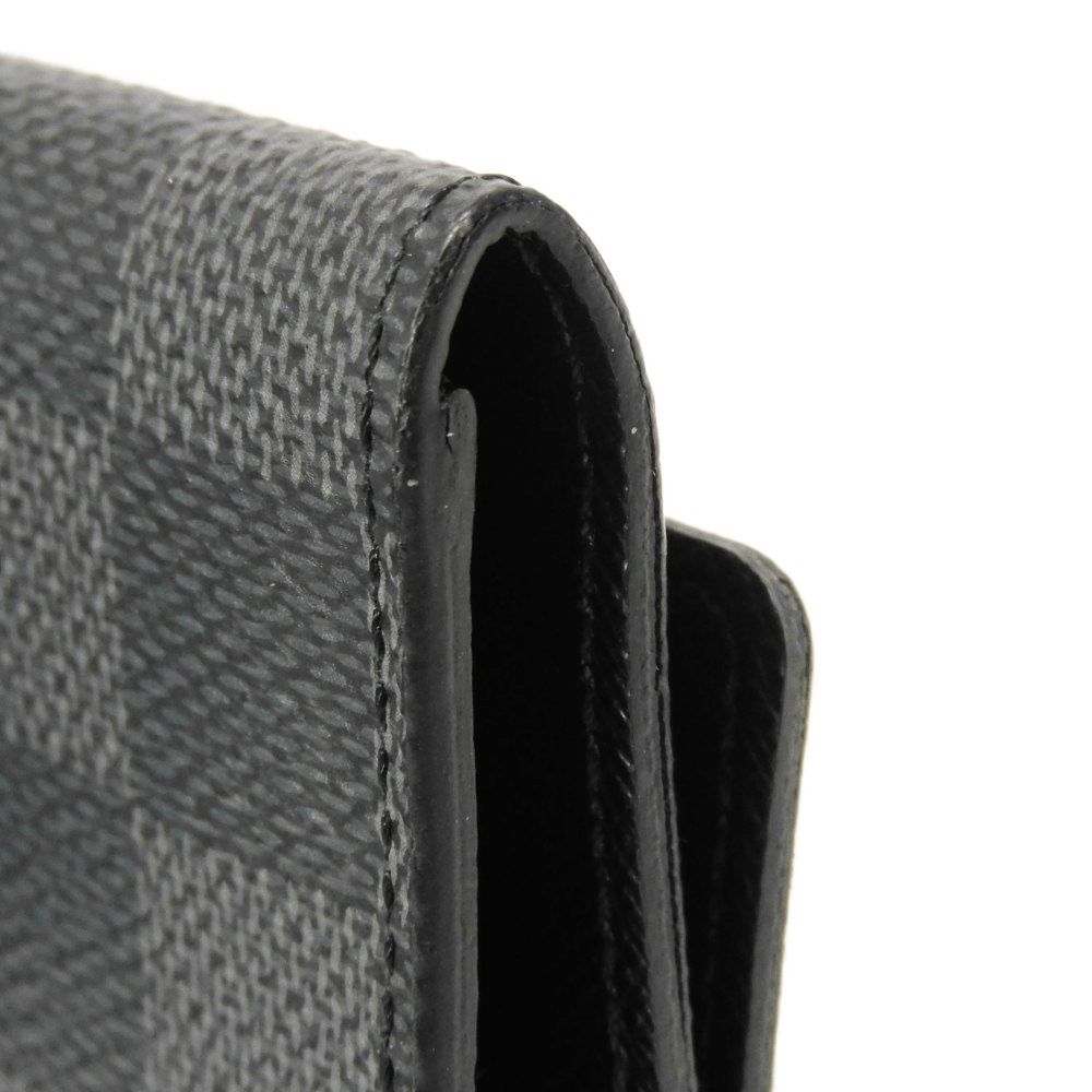Used 12564 Multicles 6 N62662 7949 Old Model Logo Black Gray 6-Row Black Damier Graphite Noir Men's from Japan AUTHENTIC