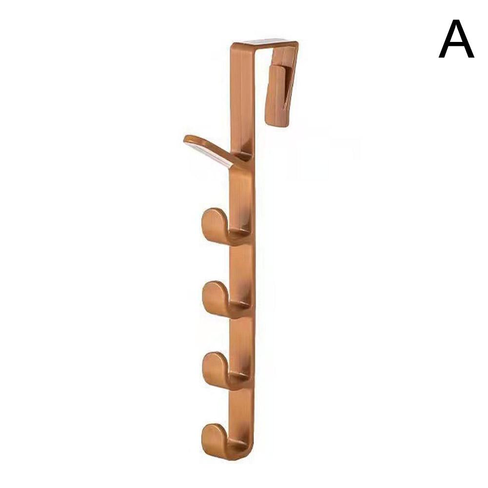 1PCS Dormitory Wardrobe Hanger Bags, Hats And Clothes Hanging On The Wall Behind The Door Without Drilling Storage Rack