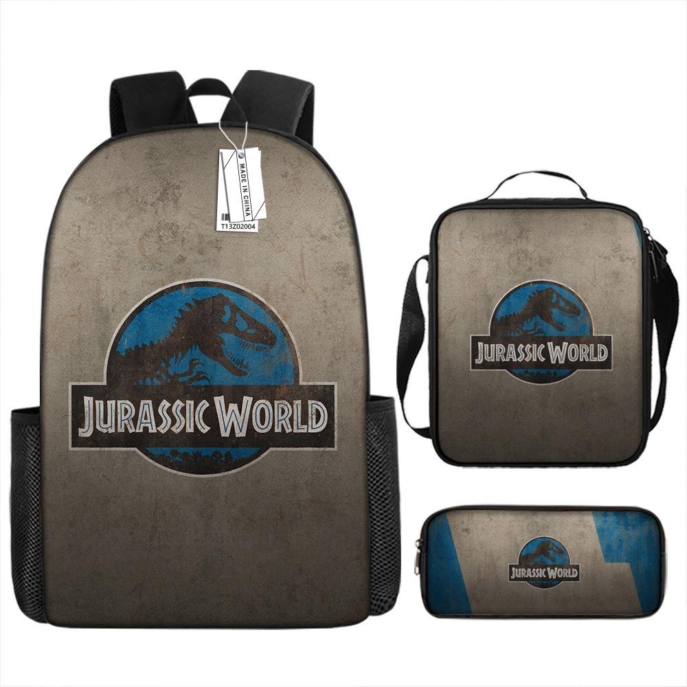 Jurassic Park Trendy Backpack European and American Retro Schoolbag Fourth Grade Bag Dinosaur Backpack