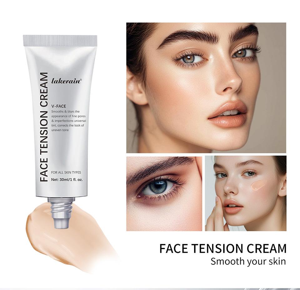 Crème Tenseur Visage Base No-Filter Tenseur de Peau Instantané Raffermisseur de Peau Base de Maquillage Pour le Visage Floutant Base de Maquillage Visage