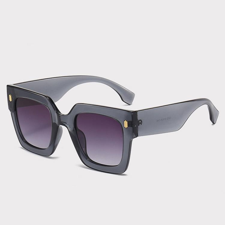 

Classic Luxury Brand Designer Big Frame Square Sunglasses Women Men Fashion Vintage Popular Travel Sun Glasses Shades UV400 as the picture