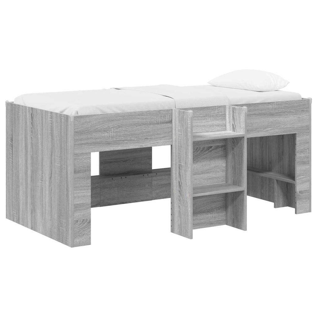 Kids Loft Bed 2 pcs Grey Sonoma 163 x 101.1 x 68.5 cm