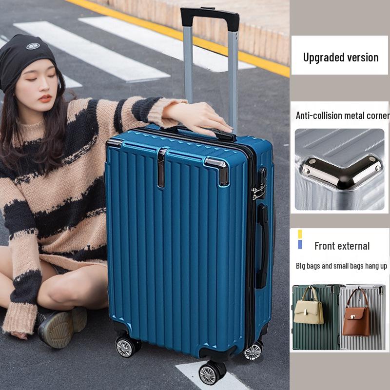 

24-дюймовый универсальный чемодан-тележка на колесах с кодовым замком и 20-дюймовый ручной кладью 20-inch