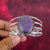 Purpurite Handmade Gemstone Jewelry, 925 Solid Sterling Silver Bangle Unique Design Jewelry, For Women