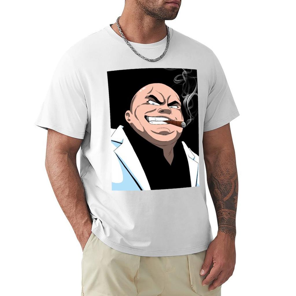 Kingpinface In Anime Style Tshirt Basic Breathable Solid Color Tshirt