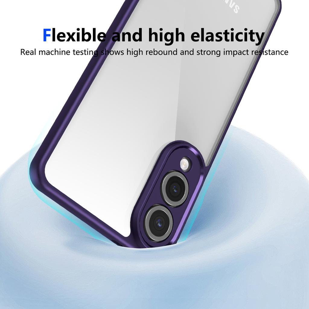 For Samsung Galaxy S25 Edge Case Matte Skin Touch Clear PC + TPU Shockproof Phone Back Cover