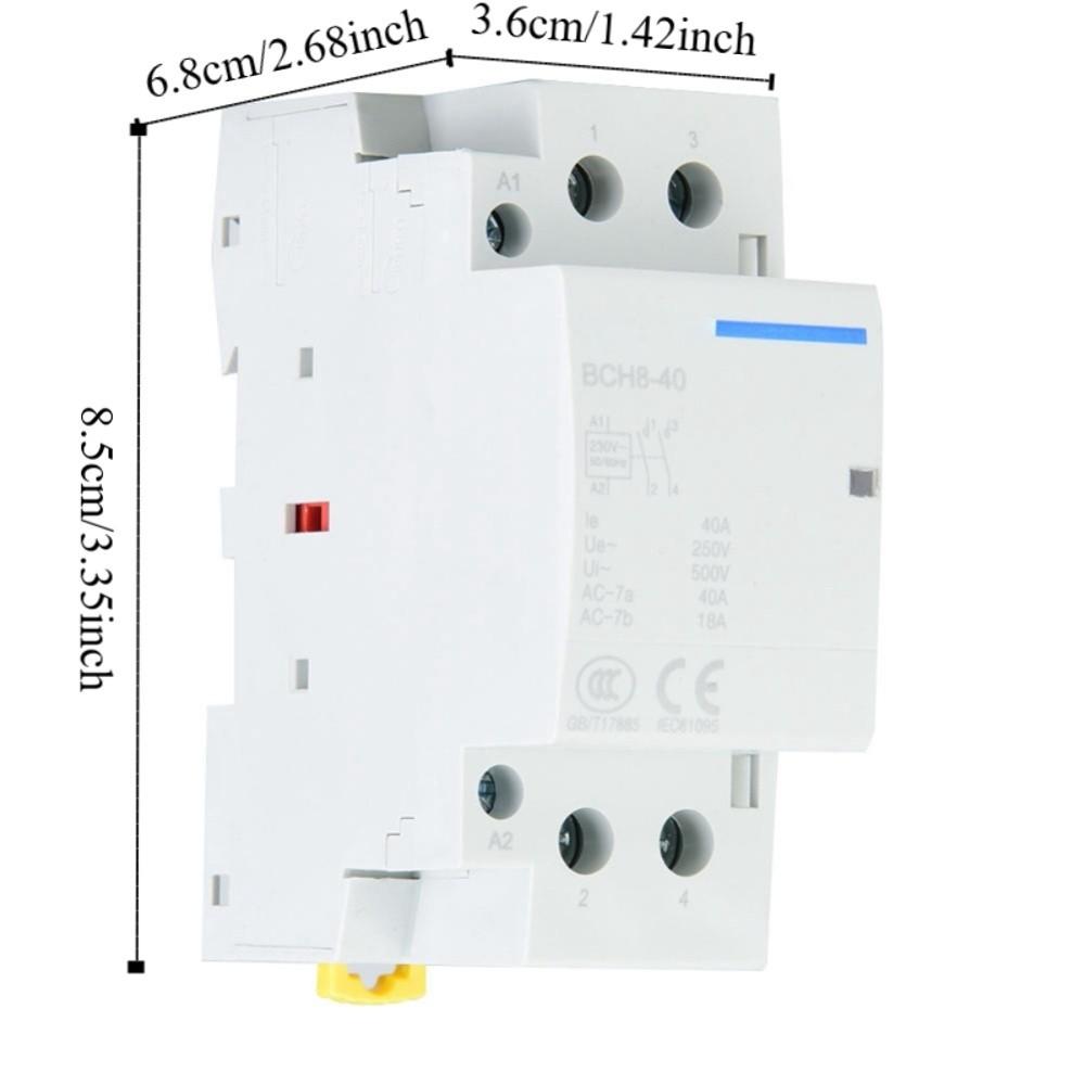 1NO 1NC Household AC Contactor 2P 40A 1NO1NC AC Contactor 2P AC Contactor Circuit Control