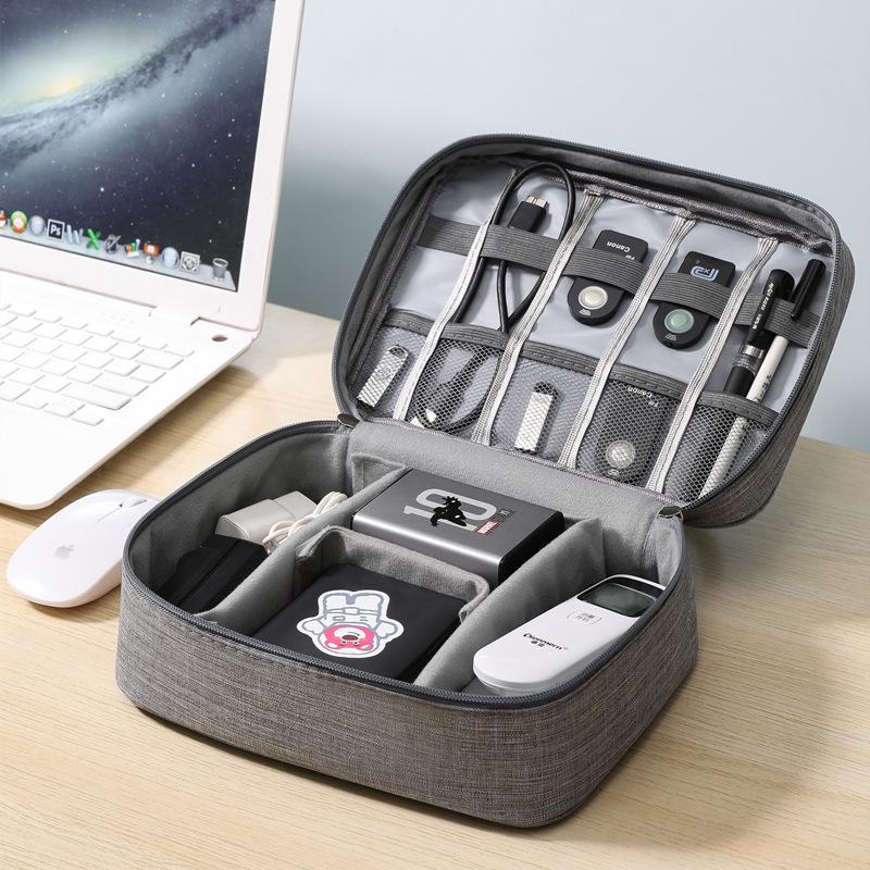 Cationic Waterproof Portable Charger & Data Cable Storage Bag