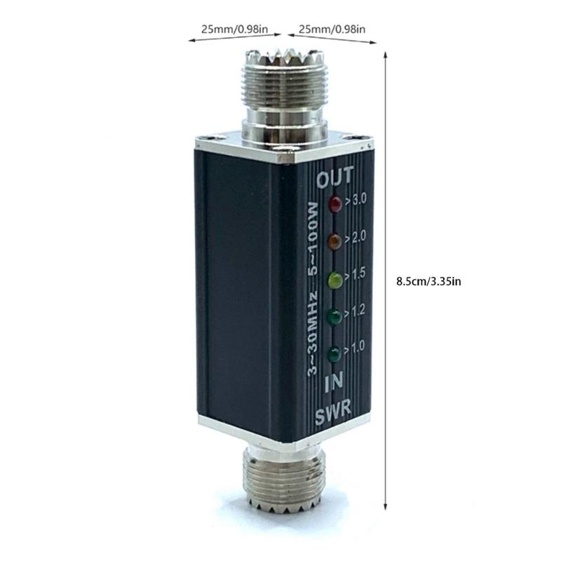 Professional SWR Meter for Short Bands Radio Frequency 3-30MHz Frequency Standing Waves Meter