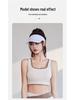 Women's High-Support Shockproof Color Block Sports Bra - Bust-Enhancing, Side-Slimming, Ideal for Yoga & Outdoor Activities