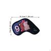 9 Pieces Golf Club Covers Accessories Lightweight Sleeve Portable Headcovers Head