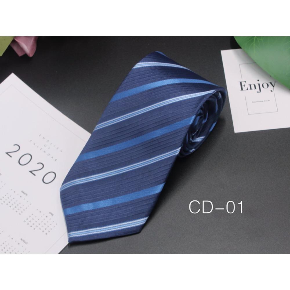 Men s Business Tie 8cm Professional Dress Interview Striped Tie Stylish Business-style Ties Navy Black Multi-colorTraditional Hand-knotted Design 8×145cm