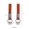 Light luxury high-end fur car keychain personalized couple keychain pendant + leather lanyard laser LOGO