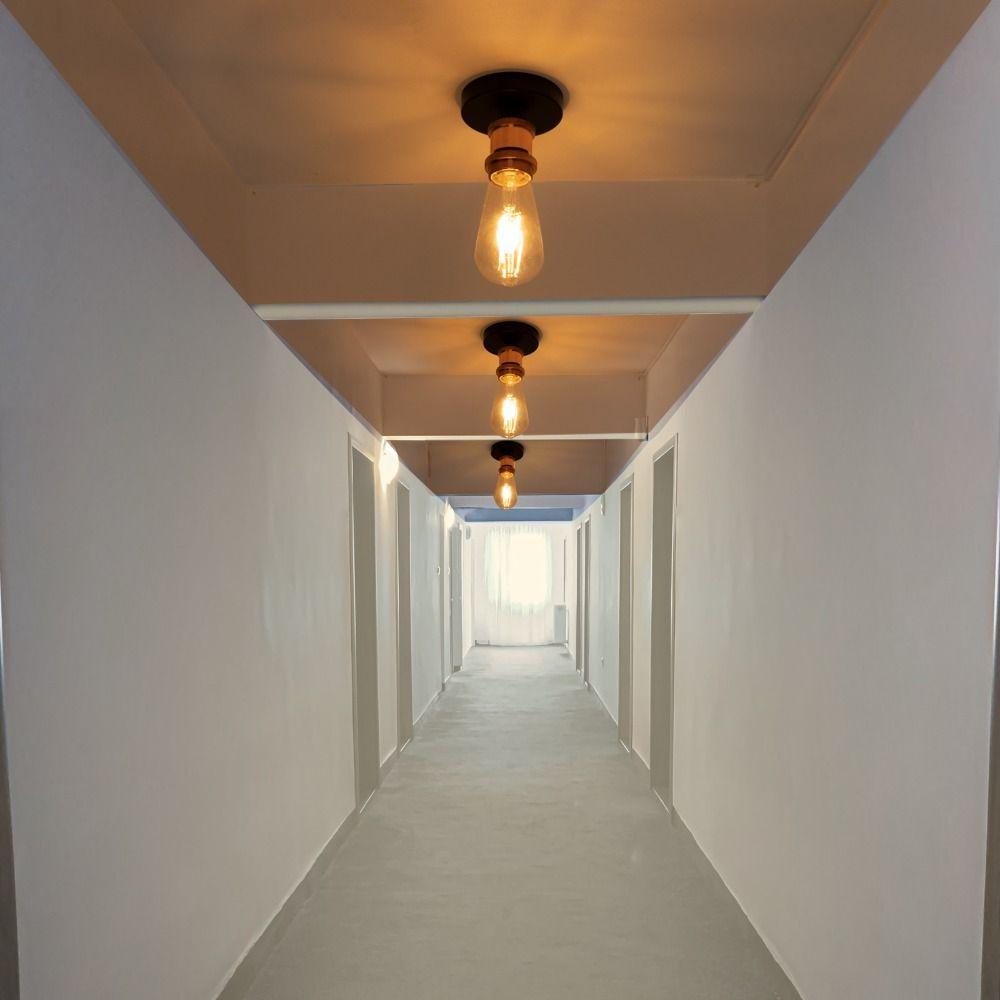 Metal E27  Ceiling Lamp Retro Led Lights Fixtures Simple Ceiling Light  Aisle
