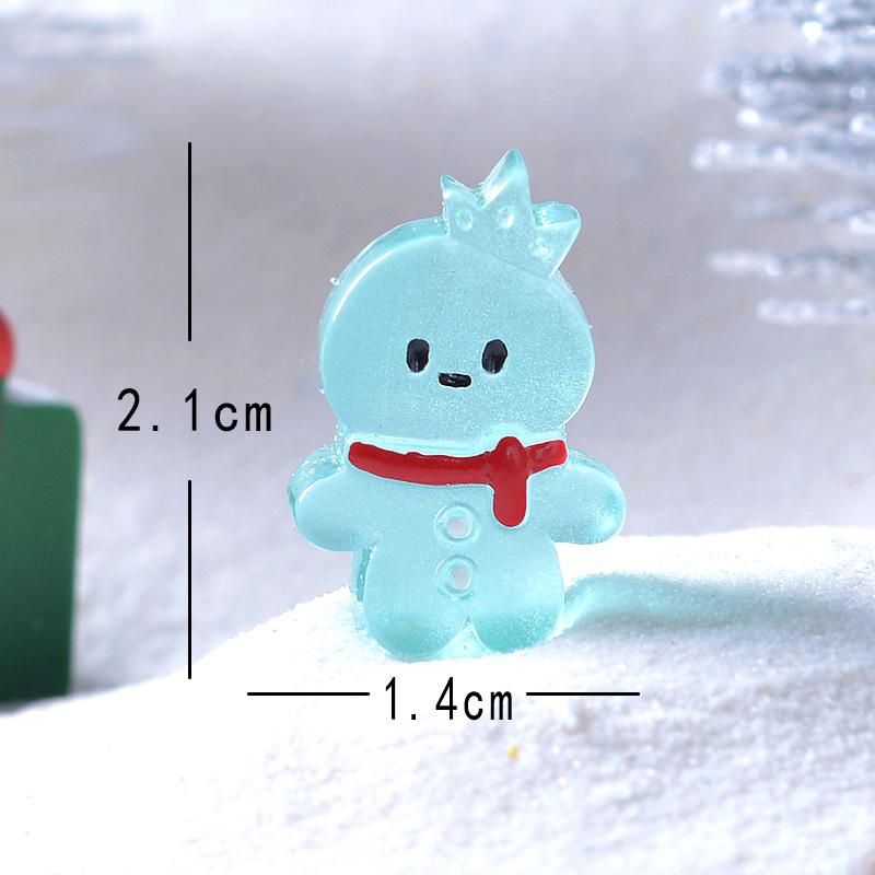 

Милая мини-светящаяся корона, фигурка пряничного человечка, рождественский аксессуар, материал для Рождества Crown Gingerbread Man синий