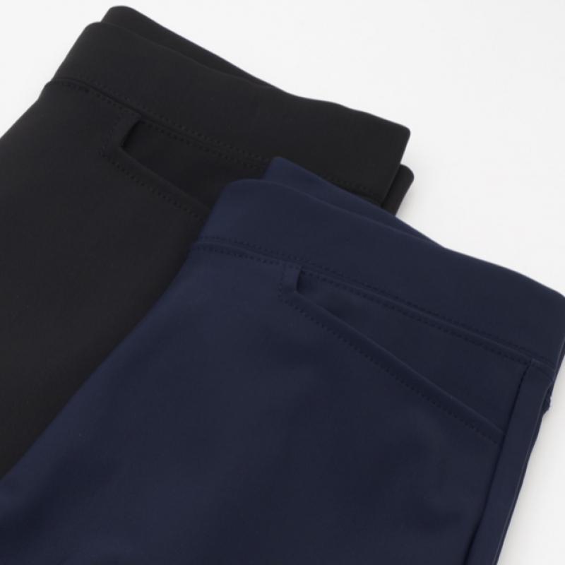 Shop   Women Polyester Simple Stretch Office Banding Slacks Gray Ace Wpt 1051
