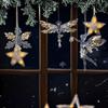 Transparent Christmas Tree Pendant Hanging Loop Snowflake Ornament  Holiday Party Decor