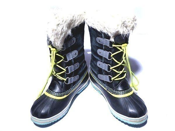 Prestigious Canada Brand/SOREL/Snow Boots With Inner Liner/24.0cm/Black/High-End Leather(USED)