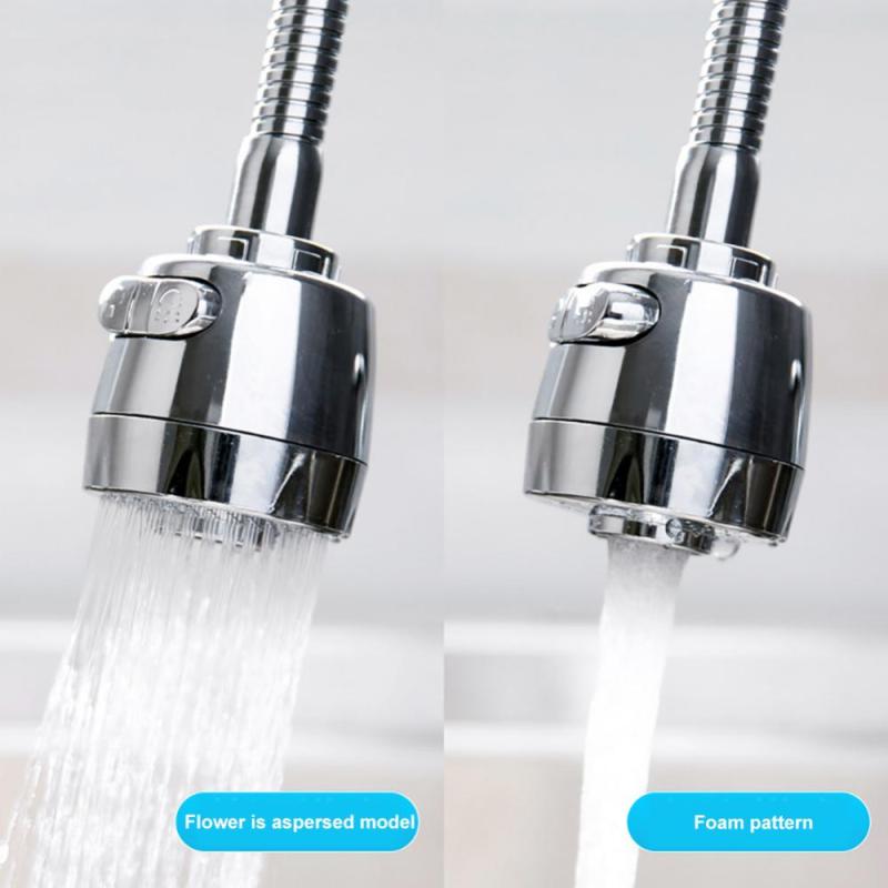 360 Degree Flexible Nozzle Spout Water Saving Kitchen Sink Tap Faucet Extender Universal Adapter Sprinkler Shower Filter