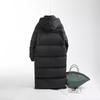 Chinese opera long down jacket enlarged and thickened art exam school uniform over the knee big quilt couple white duck down jacket batch