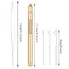 Hair Extension Tools Set for Silicone Beads Microlink Gold/Silver Metal Hair Loop & Crochet Hooks Needle Kit