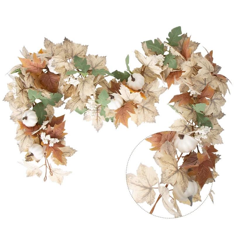 Halloween Dekoration Künstliches Schwarzes Ahornblatt Künstliche Pflanze Fake Herbst Ahornblatt Girlande Herbst Hausdeko Tag der Toten