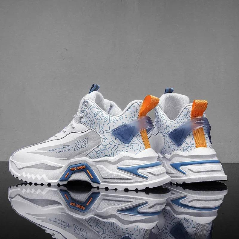 Mode Herr Bekväma Tennis Träning Herrskor Robotformad Sko Nya Casual Skor Herr Sneakers Utomhus Promenadskor