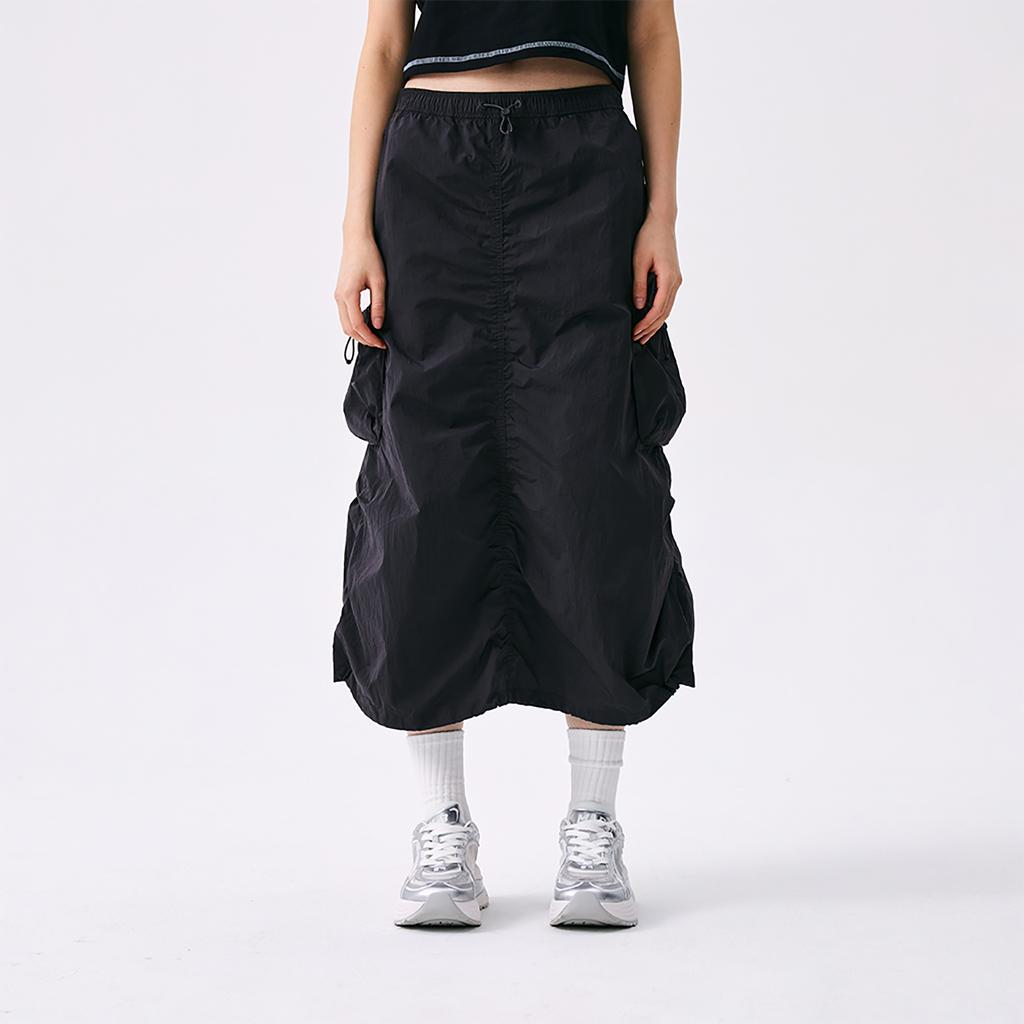 New MLB Basic Collection Basic Boston Red Sox SS25 Casual Long Skirt Women's Gray 3FSKB0553-43CGS