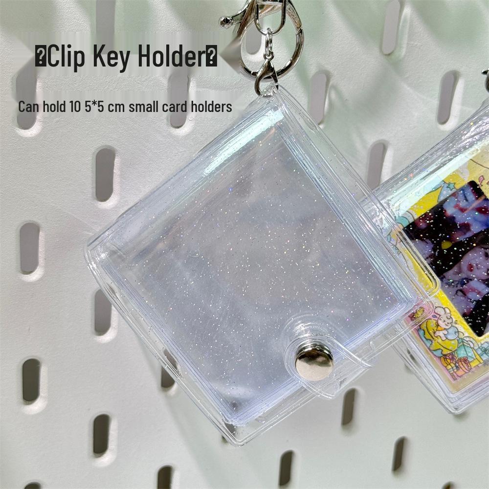 Reversal Film Keychain with PVC Protective Sleeve and Light Projection
