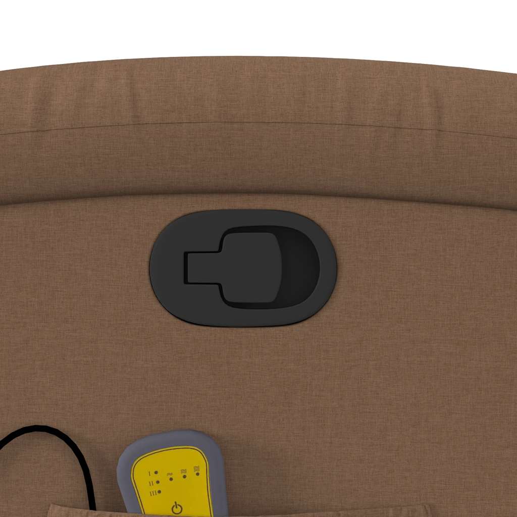 Massage Chair Brown Fabric