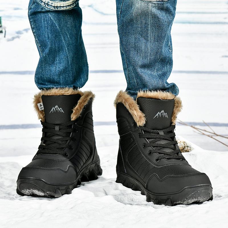 Russian Style Winter Boots Men Shoes Waterproof Outdoor Ankle Boots For Men Snow Boots