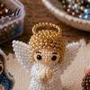 Indoor Craft Activities Nativity DIY Beading Kit Cute 3D Mary Joseph Baby Jesus Bead Set Classroom Supplies with Colorful Beads Accessories