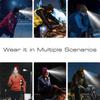 Multifunctional LED Beanie Hat USB Rechargeable Headlight for Winter Outdoor Activities Night Running Safety Light