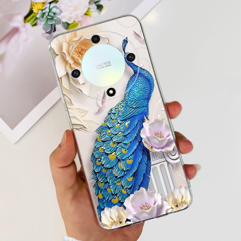For Honor Magic 6 Lite Case Stylish Painted Back Cover Soft Silicone Phone Case For Honor X9b HonorX9b Magic6 Lite Fundas Bumper