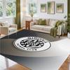 Girona FC Design Crystal Velvet Rug Soft Decorative Mat for Bedroom Entrance