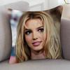 Sängerin Britney Jean Spears Zeichentrickserie Quadratisches Kissenbezug Weiche Taille Sofa Kissenbezug Schlafzimmer Zimmer Kissenbezug