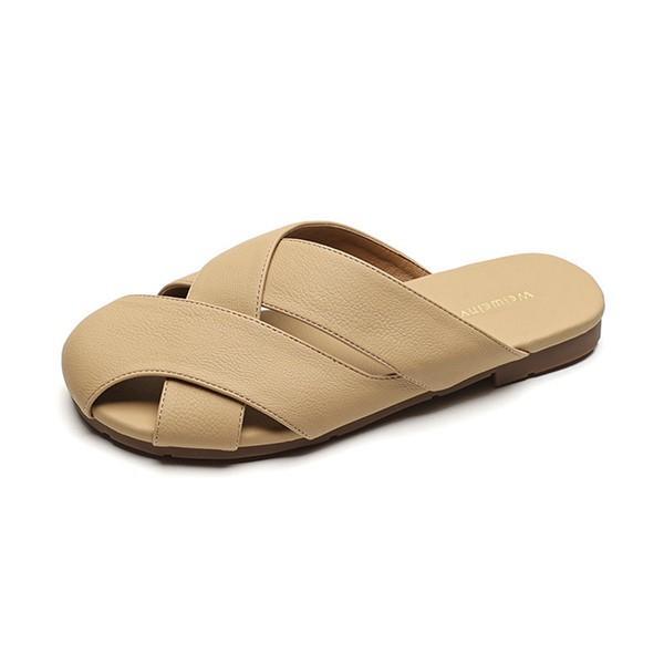 Mule Sandals, Women s, Flat Slippers, Outdoor Shoes, Indoor Shoes, Large Size, Round Toe, Easy to Walk, No Pain, Pumps, Summer, Lightweight