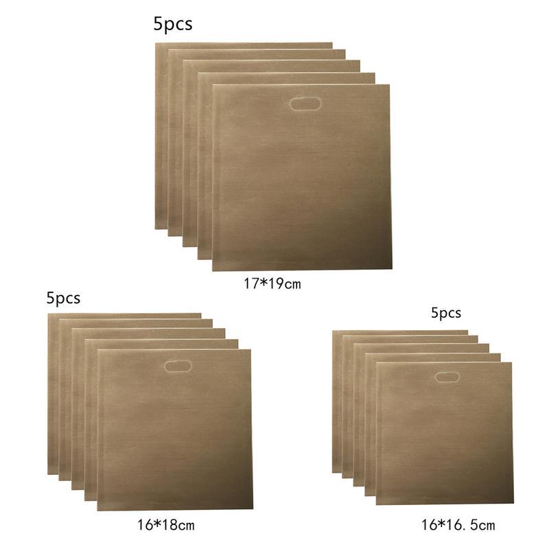 Buy 5 PCS Per Pack Teflon NonStick Toast Bread Bag Safe In Toaster Ovens Microwave at