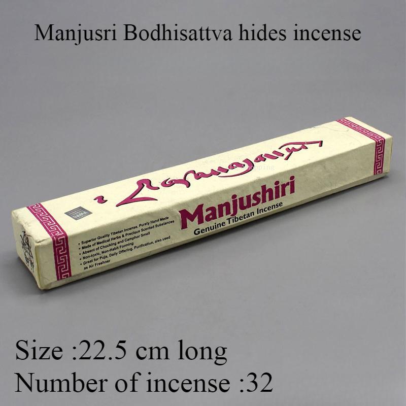 

Непальские натуральные растительные благовония ручной работы в виде палочек/Маньчжушри Бодхисаттва Нагарджуна Буддийский храм Комната для поклонения Очищают воздух Благовония Manjusri Bodhisattva
