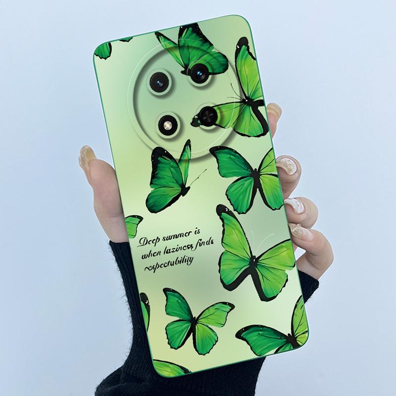 For Honor X9C 2024 Case Simplicity Flower Liquid Soft Silicone Back Cover for HonorX9c X 9C Phone Funda Magic7 Lite Bumper Shell